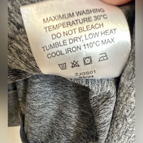 Quince Flowknit Zip Up Hoodie Jacket Heather Grey Women’s Size L Classic Stretch - Picture 9 of 9